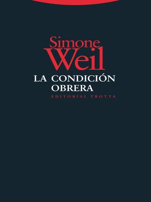 cover image of La condición obrera